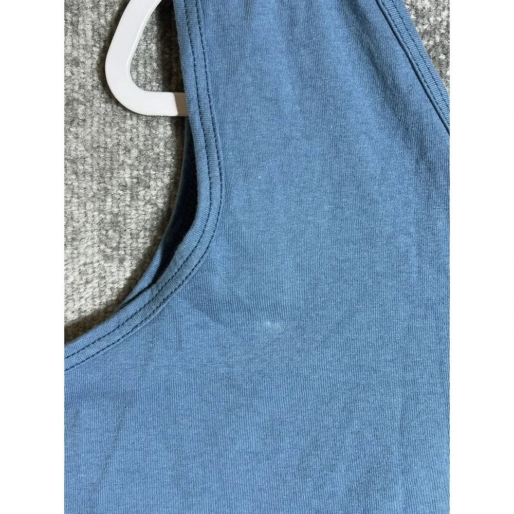 Vintage JcPenney USA Olympics Unisex Adult XL V-Neck Tank Top Blue Cotton‎